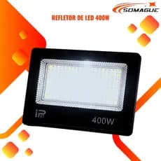 Refletor Led Holofote 400w Ip66 Bivolt Forte Luz Branco Frio