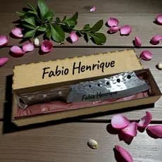 Cutelo personalizado com a caixinha em MDF