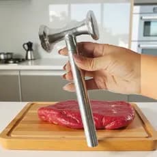 Martelo batedor de carne em alumínio batido , amassado de bife tamanho de 20 cm