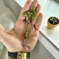 Chaveiro God of War em metal em alta qualidade e acabamento tamanho 10cm x 3 cm
