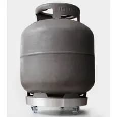 Suporte Para Botijão De Gás Com Rodinhas Alumínio Reforçado Antiferrugem Resistente