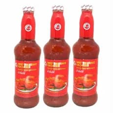 Molho Agridoce Sweet Chilli Sauce 650ml Cock (Kit com 3)