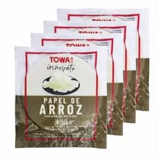 Papel De Arroz Tailandês Spring Rolls 340g (Kit com 4)