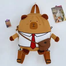 Mochila Capivara Fofa Menina Bolsa Infantil Kawai Casual Enviado Dentro de 24horas