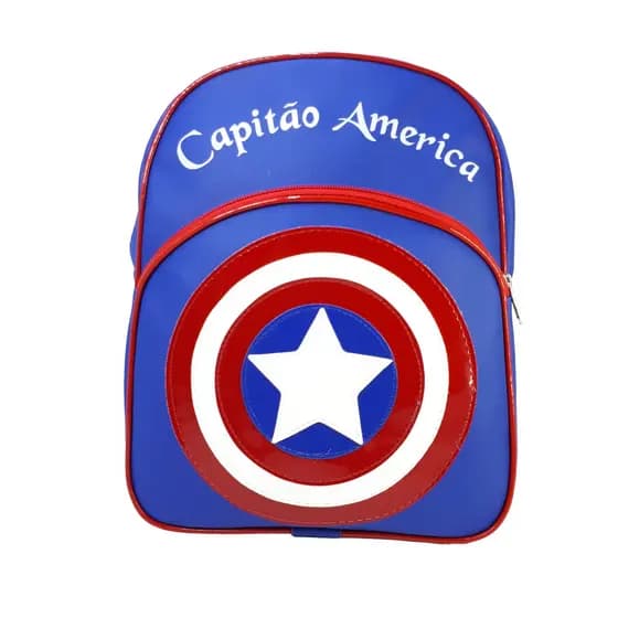 Mochila Do Capitan América  Infantil Escolar Envio Imediato