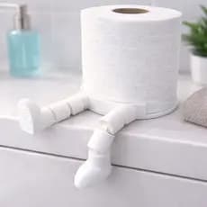 Suporte Inteligente para Papel Higiênico Anti-Desperdício com Guia Ajustável Banheiro