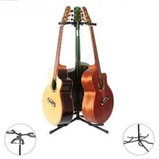 Suporte Estante Tripé 3 Instrumentos Violão Guitarra Baixo Cor Preto Reforçado Bertô
