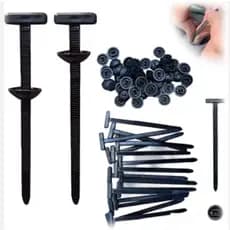 Kit Presilhas Universal Abraçadeira T Fixador Chicote Carro Nylon Plug Cinta Automotiva