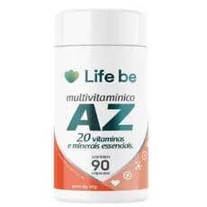 Multivitamínico E Minerais A-Z 90 Cápsulas  Life Be