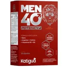 Suplemento Men40 Potency Boro Dose Máxima 30 Caps Katiguá