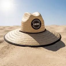 Chapéu De Palha Estampado Unisex Sol Mar Surf Saida Praia Marca GAZZ Premium