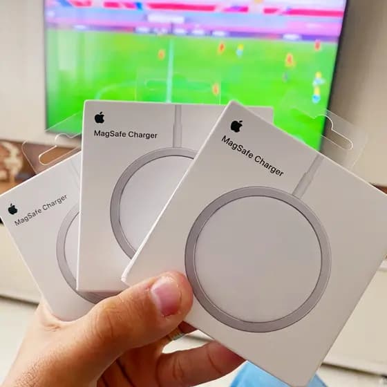 Carregador Rápido Sem Fio Original Apple Magsafe De 15W Com Ímã Magnético