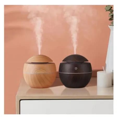 Mini Umidificador Aromatizador Ambientes Tipo Madeira