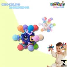 Brinquedo Montessori - Brinquedo Sensorial - Brinquedos para Bebê - Mordedor Infantil - Chocalho