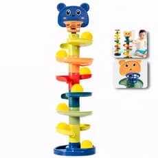 Brinquedo Infantil Pista Torre de Bolinhas Montar 7 Andares Interativo Criança