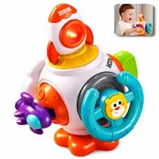 Foguetinho Sensorial 6 em 1 Brinquedo para Bebê Montessoriano Interativo Atividades Sensorial