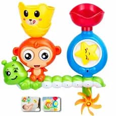 Brinquedo de Banho com Ventosa para Bebê Cascata de Água Brinquedo Educativo para Banheira
