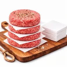 Separador de Hambúrguer 15x15 Plástico Alimentício Resistente Não Gruda 800 Folhas 1kg