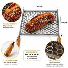 Grelha para Churrasco Churrasqueira 60x50 80x40 50x60 50x40 40x50