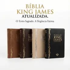 Bíblia King James Atualizada KJA Slim Luxo Compacta Cores