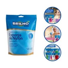 Kit Buchas de Banho Brilho Brasil – Cores Sortidas | Esfoliação Leve e Suave para a Pele