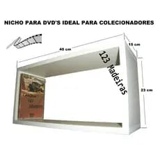 Nicho para Dvd's Cabe 27 Dvd's