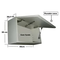 Nicho com Porta Basculante P/ Quarto, Cozinha, Banheiro Lavanderia, (Com Chave) OFERTA LIMITADA.