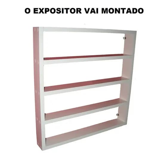 Expositor Prateleira Cabe De 60 A 120 Esmaltes (48 cm x 48 cm x 6 cm) OFERTA LIMITADA