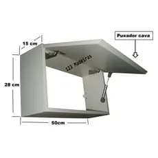 Organizador Nicho com Porta Basculante P/ Quarto, Cozinha, Banheiro Lavanderia... OFERTA LIMITADA