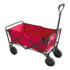 Carrinho Dobrável Camping Articulado 80kg Importway Vermelho
