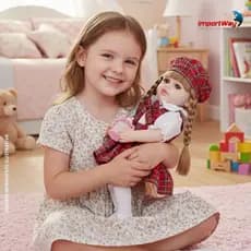 Boneca Infantil 60cm Com Detector De Gravidade Importway