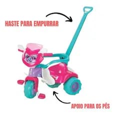 Motoca Triciclo Velotrol Criança Doutora Meg Magic Toys