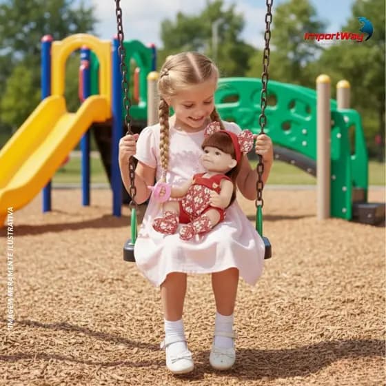Boneca Infantil 32cm Com Detector De Gravidade Bw336