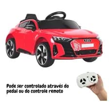 Carrinho Elétrico Importway Audi Etron Gt 6v Vermelho