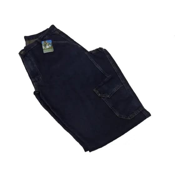 Calça Jeans Masculina Cargo - Com Bolsos Na Perna - Promoção