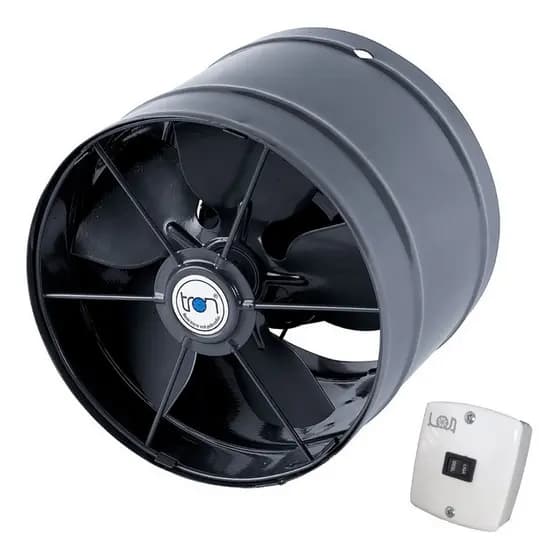 Ventilador Exaustor Axial Industrial Grafite Bivolt