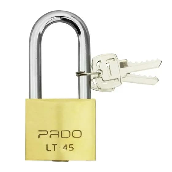 Cadeado com Haste Longa SM LT-4550MM Dourado Pado 51000623