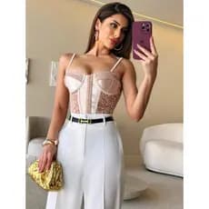 CORSELET DE RENDA STELA