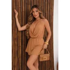 Conjunto Feminino Elegante tecido duna sofisticada  Rosa, Preto, Bege e Branco, look carnaval, festas Ano Novo