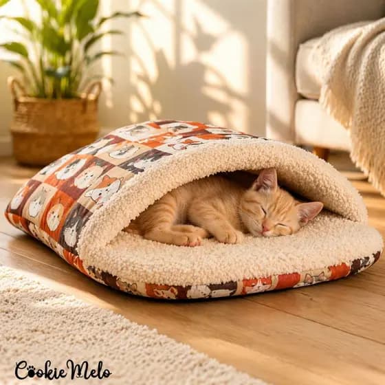 Cama Caminha Pet Tipo Saco de dormir Macia Cachorro Gato Porte Pequeno e Médio Iglu Canguru Toca