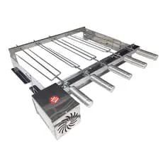 Churrasqueira Elétrica Giratória Gira Grill 5 Espetos Automático Bivolt Silencioso para Assar Carne