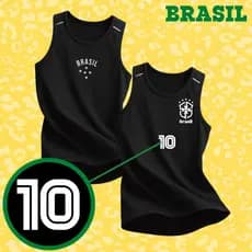 Kit 2 Regatas Dryfit Masculina Futebol Torcedor Treino Respirável