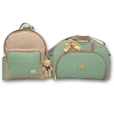 Kit Bolsas Maternidade Bebe Menina Menino Enxoval Miellu - Bolsa Grande, Mochila e Trocador