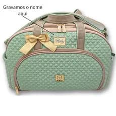 Bolsa Maternidade PERSONALIZADA Grande Bebe Menina Menino Enxoval Miellu - Linha Pópeti