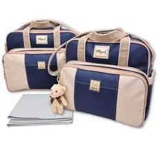Kit Bolsas Maternidade Bebê Enxoval Personalizada com Nome + Trocador Miellu - Linha Deluxe