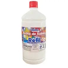 Refil Para Maquina Arminha Bolha De Sabão Líquido Bubble Para Bolhas Atóxica E Perfumada 1 Litro