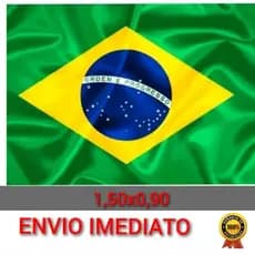 Bandeira Do Brasil Oficial Grande 1,50 x 0,90 Em Tecido Envio Expresso