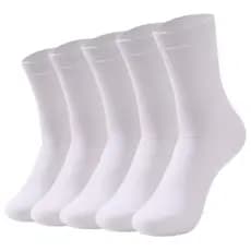 Kit 6 Pares De Meia Social Masculina Cano Longo Branca