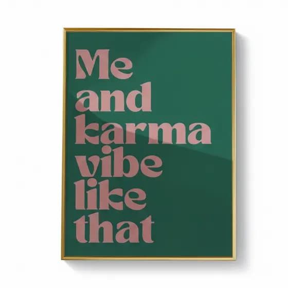 Quadro decorativo Taylor Swift música Karma letra álbuns musicais (1 peça)