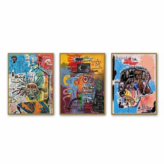 Quadro decorativo Abstrato Graffiti Pop Poster 40x60